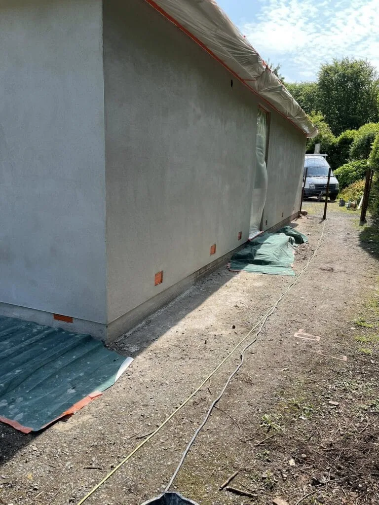 Render primed basecoat side elevation pre finish