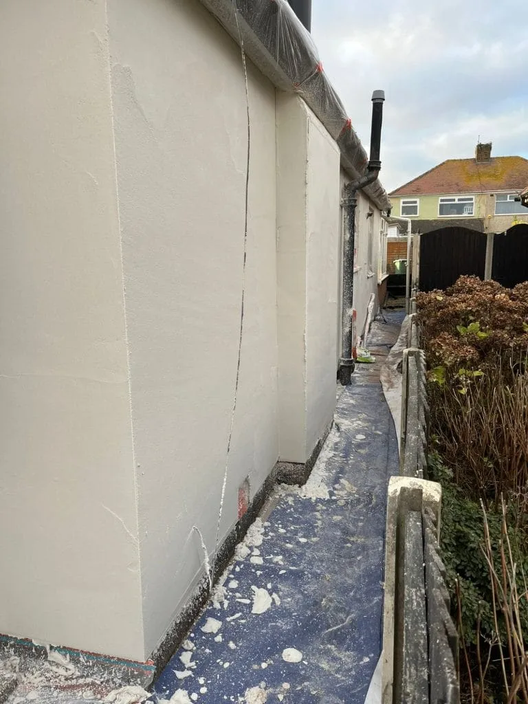 Rendering in progress base coat application